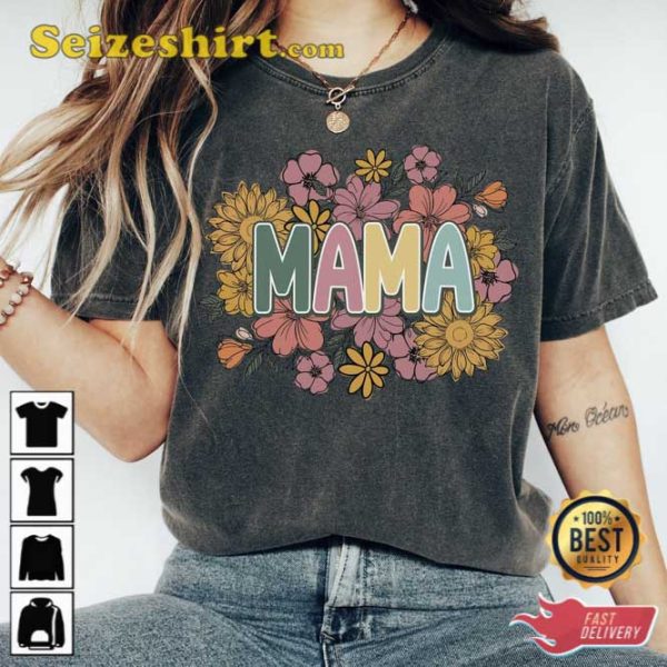 Retro Mama For Mothers Day Shirt Gift For Mom
