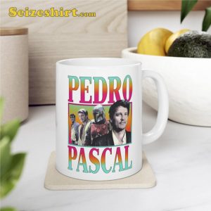 Retro Pedro Pascal Merch Coffee Mug Gift For Fan