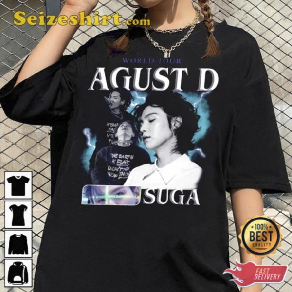 Retro SUGA Agust D Tour Unisex T-Shirt Gift For Fan