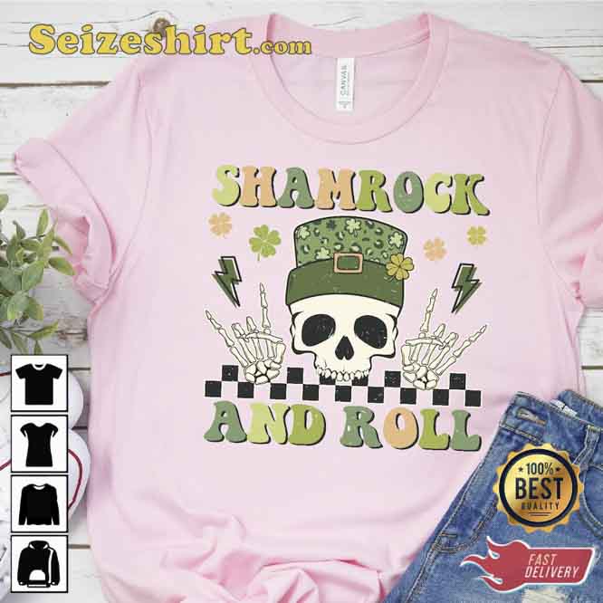 Rock And Roll Skeleton Hand Shirt