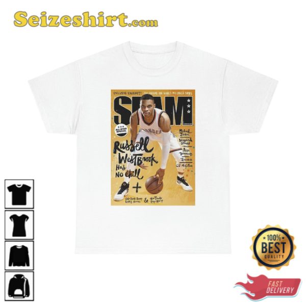 Russell Westbrook T-Shirt Slam Magazine Oklahoma City Thunder Basketball