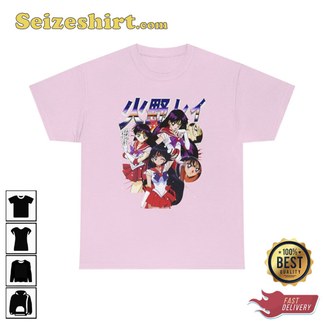 Sailor Mars Anime 90s Vintage Rei Hino Shirt