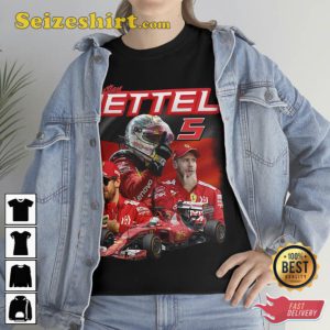 Sebastian Vettel Ferrari Formula One Racing Vintage T-Shirt
