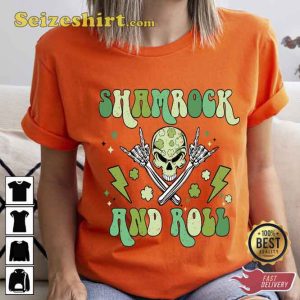 Shamrock and Roll St Patricks Day Shirt