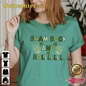 Shamrock And Roll St Patrick’s Day Tee Shirt