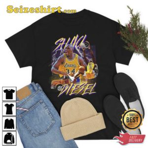 Shaquille O Neal Shaq Diesel Tee Los Angeles Lakers Merch Lakers Shirt