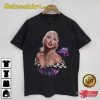 Singer Miley Midnight Sky Black T-Shirt