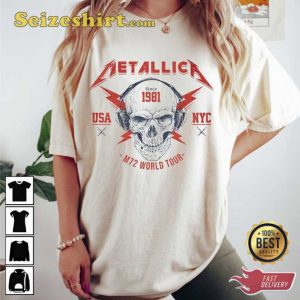 Skull Metallica USA NYC M72 World Tour Unisex T-Shirt