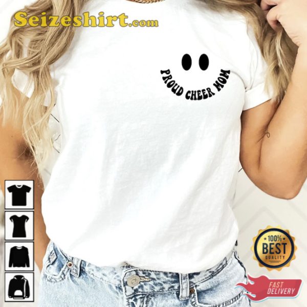 Smiley Cheer Mom Shirt Gift