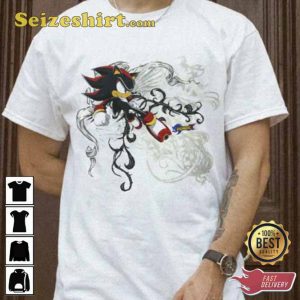 Sonic X Shadow White Tribal Shirt