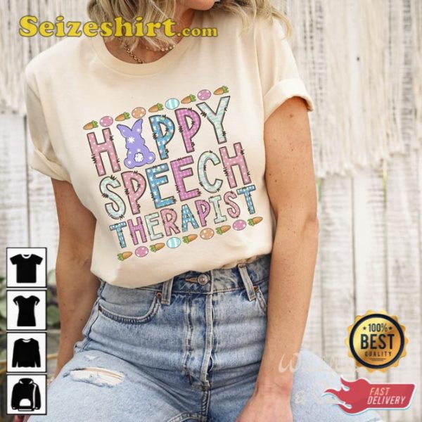 Speech Therapist Easter Shirt Gift For Holiday