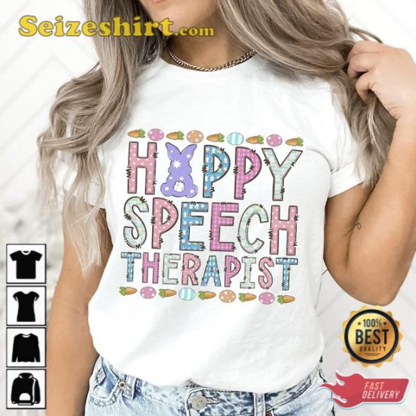 Speech Therapist Easter Tees Shirt Gift For Holiday