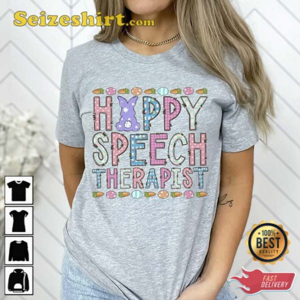 Speech Therapist Easter Shirt Gift For Holiday