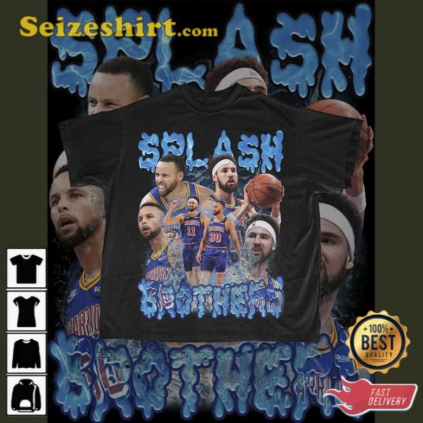 Splash Brothers T-Shirt Stephen Curry Klay Thompson GSW Golden State Shirt