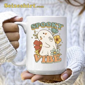 Spooky Vibes Hippy Halloween Cute Coffee Mug