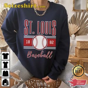 St Louis Baseball Retro Unisex Sweatshirt Gift for Fan