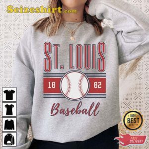 St Louis Baseball Retro Unisex Sweatshirt Gift for Fan