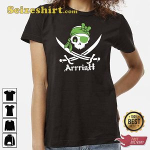 St Patricks Day Arrish Irish Pirate Shirt