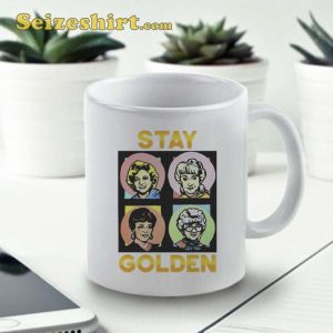 Stay Golden Girls Silver Buffalo Wide Rim Ceramic Mug