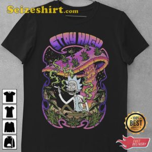 Stay Hight Rick And Morty Vintage 90s Shirt