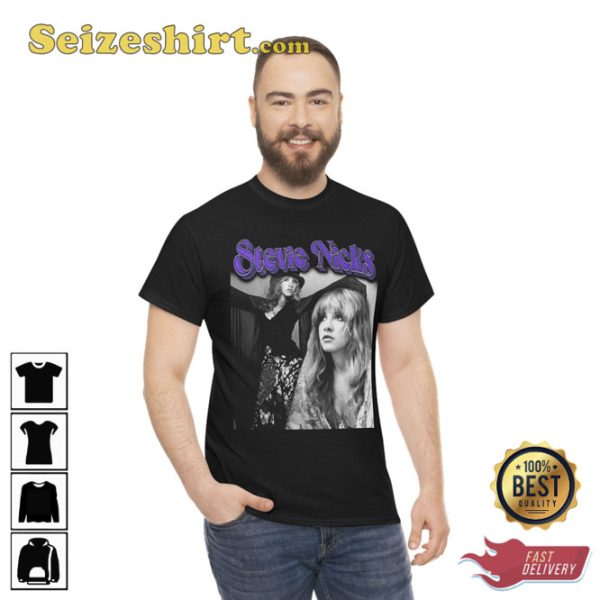 Stevie Nicks Fleetwood Mac Inspired Vintage Style Unisex Tee Shirt