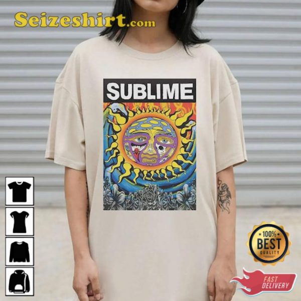 Sublime Sun and Fish Poster Style Unisex Sweatshirt