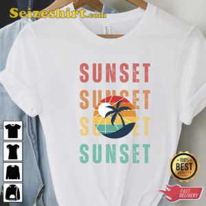 Sunset Travel Beach Vacation Shirt