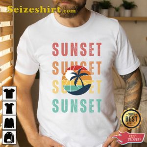 Sunset Travel Beach Vacation Shirt