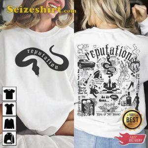 Taylor Music The Eras Tour Reputation Tracklist Sweatshirt V9 Gift For Fan