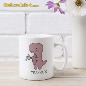 Tea Rex White Ceramic Mug