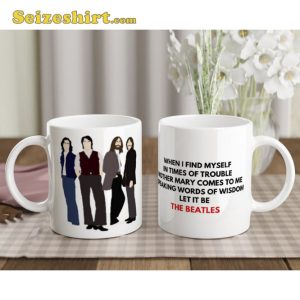 The Beatles Let it Be Lyric Mug