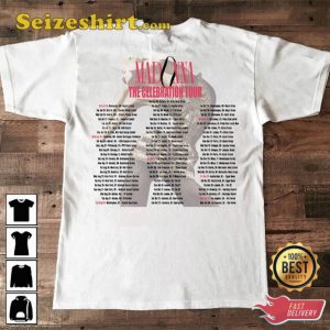 The Celebration World Tour 2023 Madonna Four Decades Fan T-Shirt