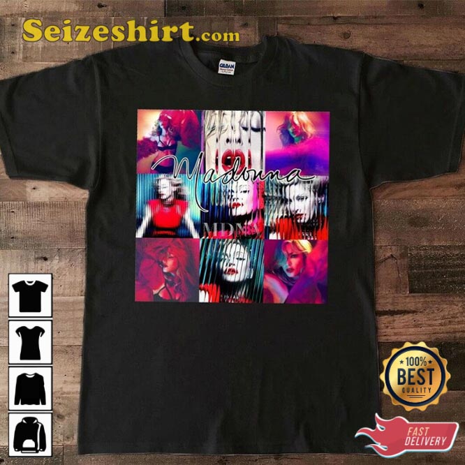 The Celebration World Tour 2023 Madonna Four Decades Fan T-Shirt