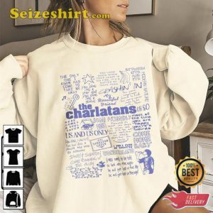 The Charlatans Doodle Art Lyric Album Song Music T-Shirt