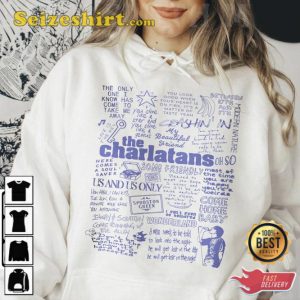 The Charlatans Doodle Art Lyric Album Song Music T-Shirt