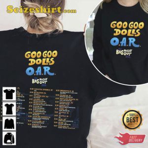 The Goo Goo Dolls OAR The Big Night Out Tour Dates 2023 Unisex T-Shirt