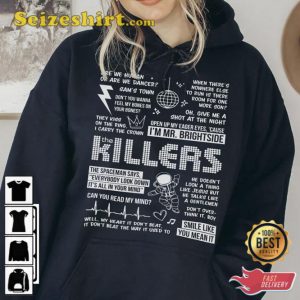 The Killers Lyric Album Song Music T-Shirt