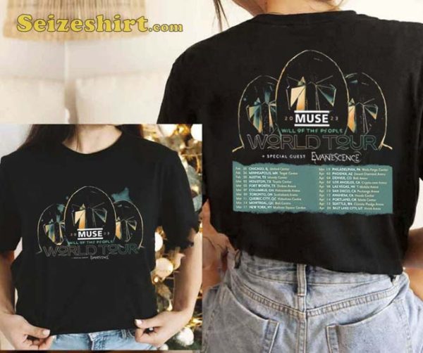 The People Tour 2023 Muse Rock Band T-Shirt