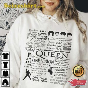 The Queen Lyric Album Song Music T-Shirt