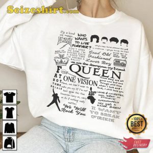 The Queen Lyric Album Song Music T-Shirt