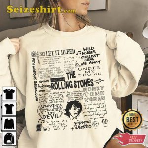 The Rolling Stones Lyric Album Song Music T-Shirt
