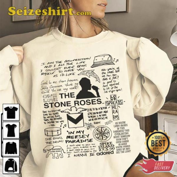 The Stone Roses Lyric Album Song Music Band T-Shirt