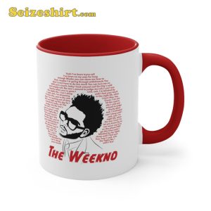 The Weeknd Blinding Lights Lyrics Portrait Accent Coffee Mug
