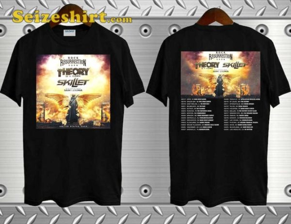 Theory Of A Deadman Rock Reurection Tour 2023 Unisex T-Shirt Design