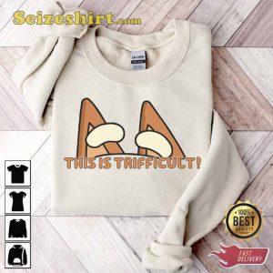 This Is Trifficult Blue Dog Bluey Family Sweatshirt