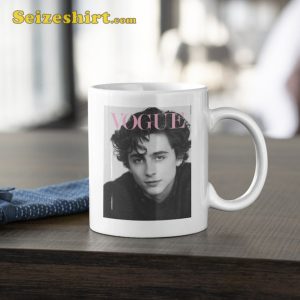 Timothee Chalamet Portrait Magazine Cover Ceramic Mug