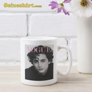 Timothee Chalamet Portrait Magazine Cover Ceramic Mug