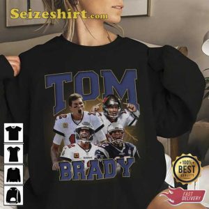 Tom Brady Football Vintage Graphic T-shirt