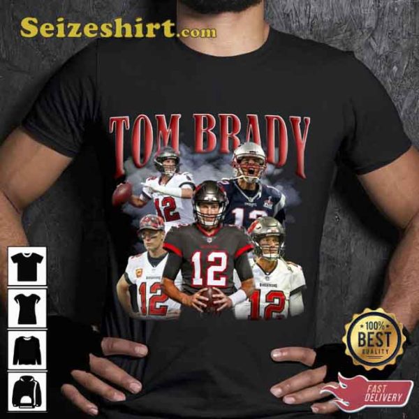 Tom Brady Is Goat 12 Football Season Quarterback Unisex T-shirt