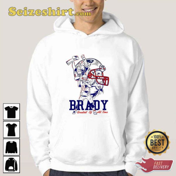 Tom Brady New England Patriots Greatest Of All Time Bes Unisex Hoodie